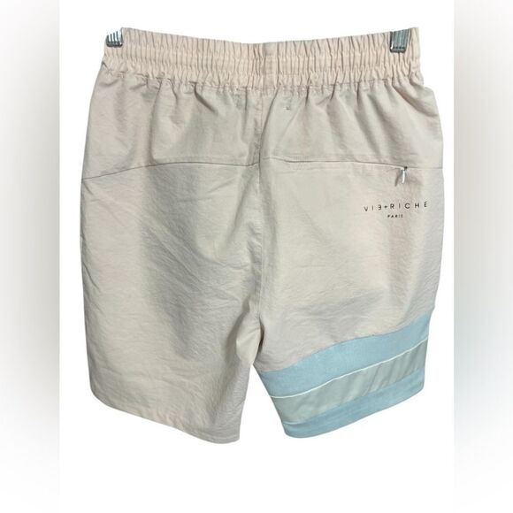 Vie Riche Striped pink blue medium pockets men shorts - Picture 2 of 13